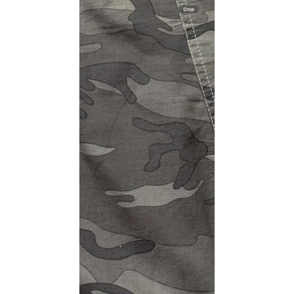 Rewind Y2K‎ Camo Midi Skirt Low Rise Cargo Style Gray Camouflage